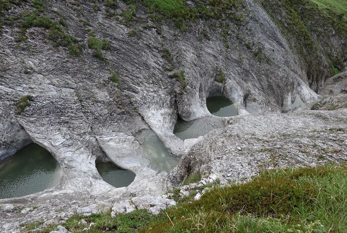 Gletschermühlen Alp Mora